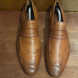 Berluti Lorenzo Kangaroo Leather Loafers